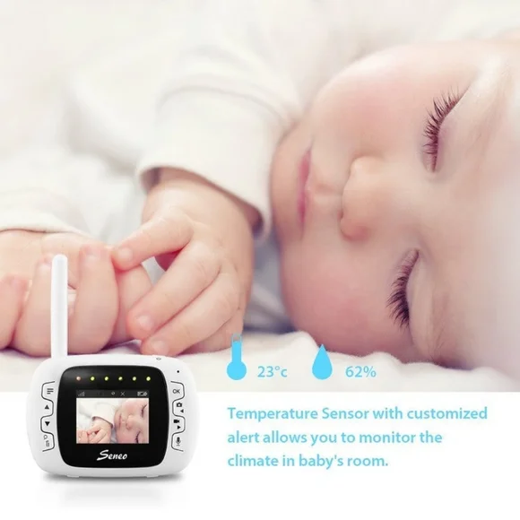Seneo Video Baby Monitor, Wireless Baby Monitor Camera With Remote Home Monitori